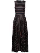 A.l.c. Striped Pleated Long Dress - Blue