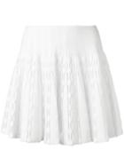 Alaïa Bossa Nova Skirt, Women's, Size: 40, White, Viscose/polyester/polyamide/spandex/elastane
