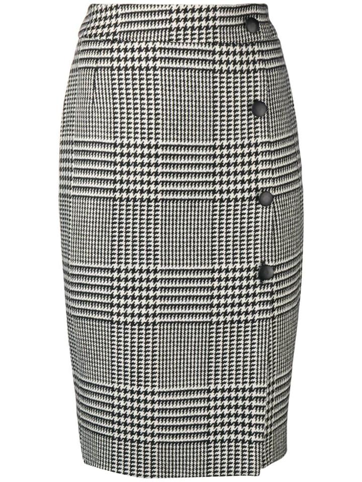 Each X Other Houndstooth Pencil Skirt - Black
