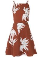 Andrea Marques Printed Dress - Brown