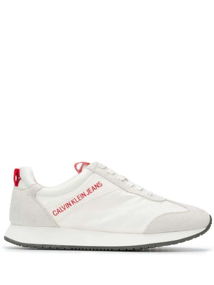 Calvin Klein Jeans Panelled Running Sneakers - Neutrals