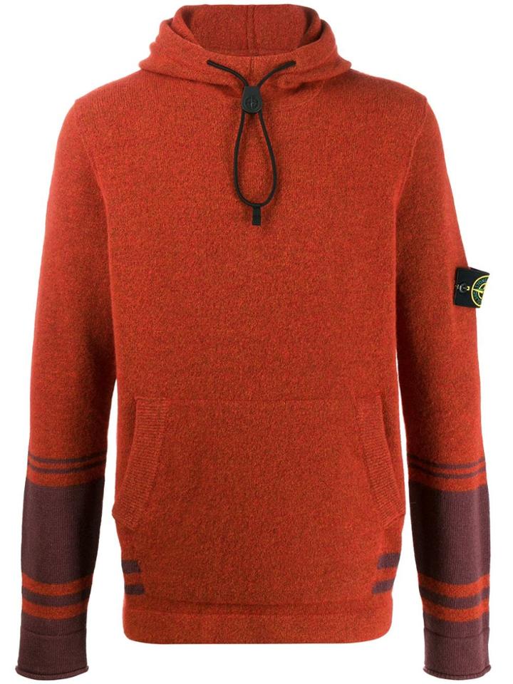 Stone Island Half-zip Hoodie - Orange
