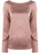 Fabiana Filippi Long-sleeve Silk Top - Pink
