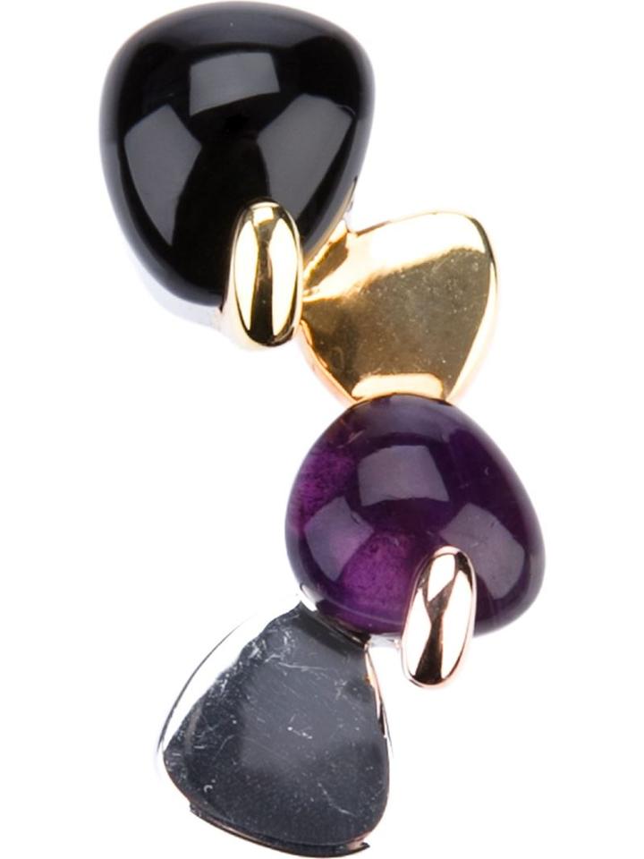 Uzerai Edits Amethyst And Onyx Pendant, Women's