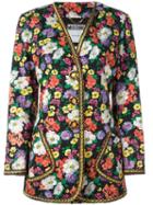 Moschino Vintage Couture Floral Jacket, Women's, Size: 44, Black
