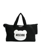 Moschino Kids Logo Zipped Shoulder Bag - Black