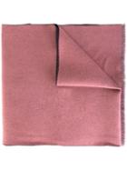 Gucci Logo Pattern Knit Scarf, Pink/purple, Wool