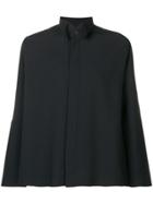 Issey Miyake Tailored Tuxedo Style Shirt - Black