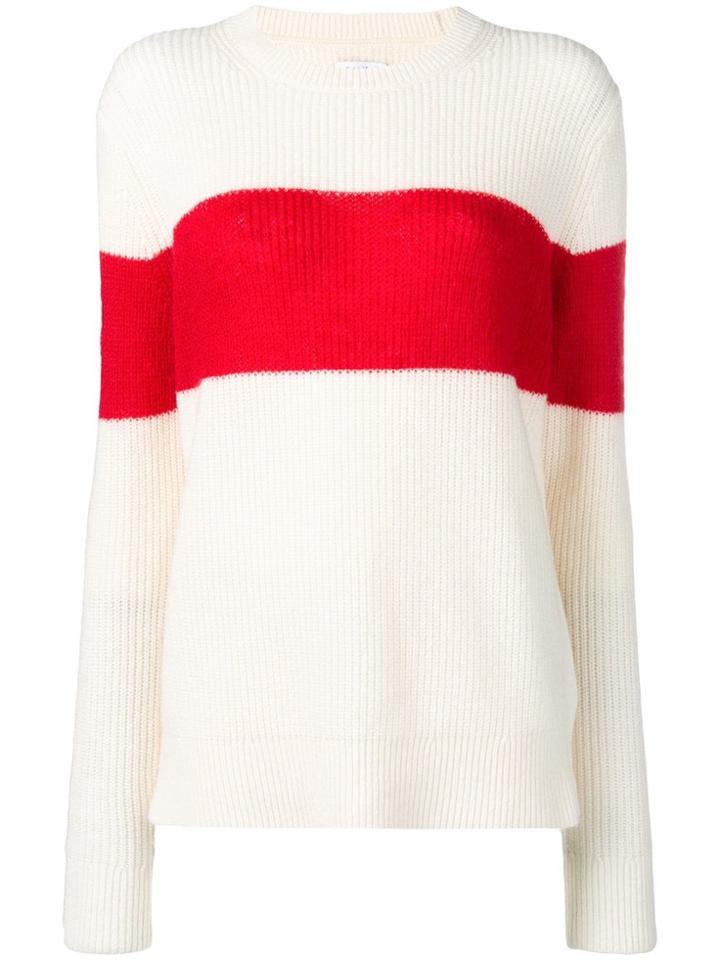 Calvin Klein Panelled Jumper - White