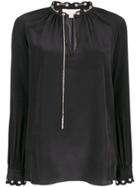 Michael Michael Kors Chain Embellished Blouse - Black