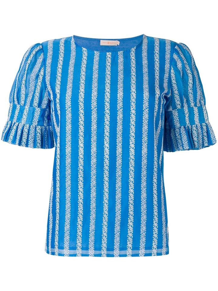 Tory Burch Striped Blouse - Blue