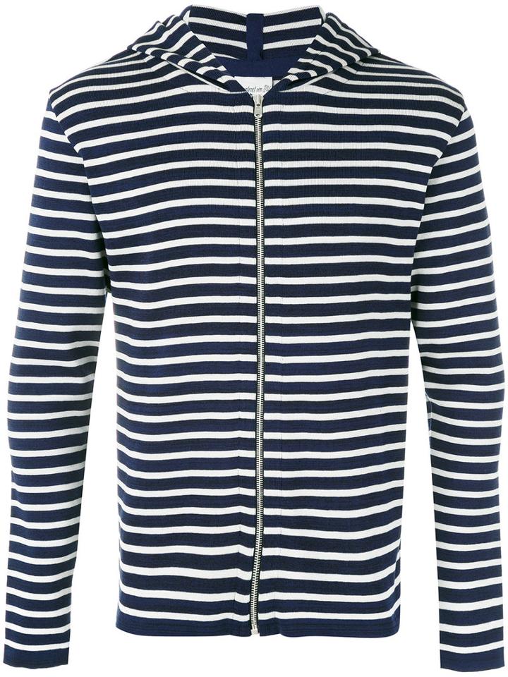 S.n.s. Herning - Passage Hoodie Jacket - Men - Cotton/merino - S, Blue, Cotton/merino