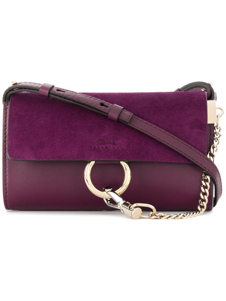 Chloé Mini Faye Bag - Pink & Purple