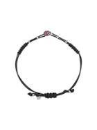 Pippo Perez 18kt White Gold Skull Ruby And Diamond Bracelet - W/g