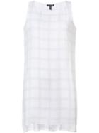 Eileen Fisher Checked Sleeveless Blouse