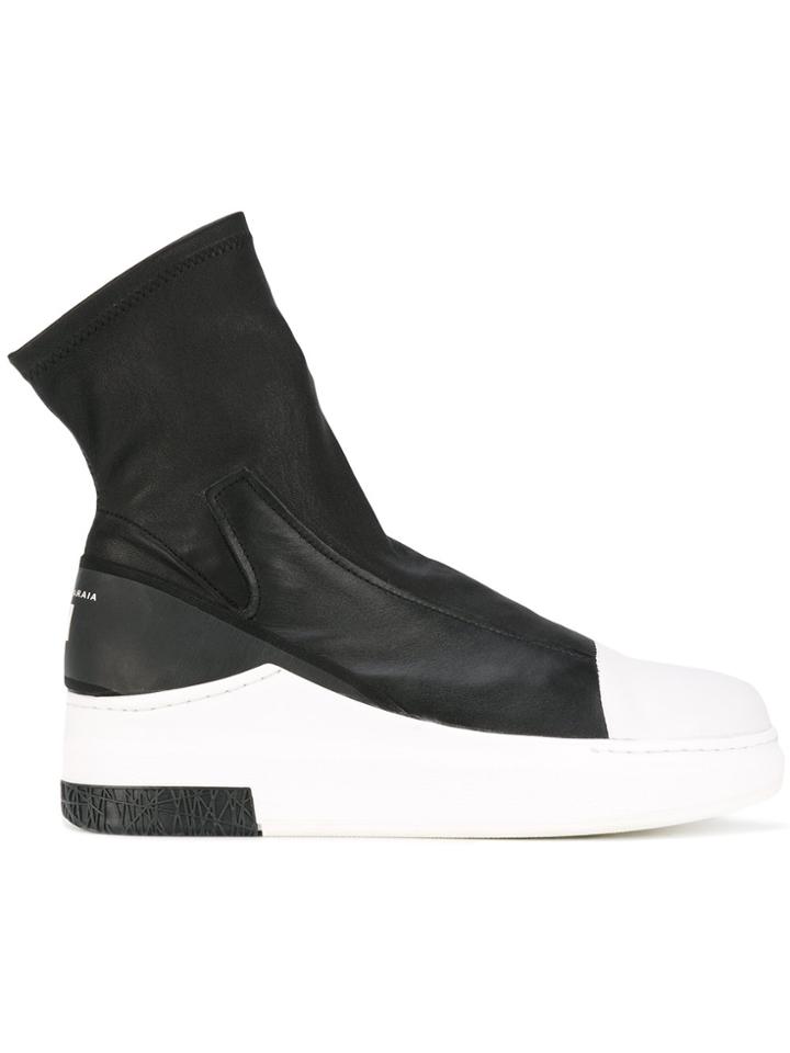 Cinzia Araia Pull-on Hi-top Sneakers - Black
