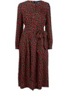 Vanessa Seward Floral Pattern Longsleeved Dress