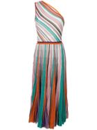 Missoni One Shoulder Striped Dress - Multicolour