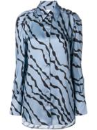 Victoria Victoria Beckham Long-sleeve Fitted Shirt - Blue