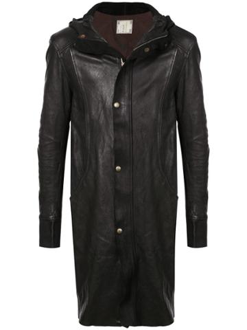 Guidi Mid-length Hooded Jacket - Black