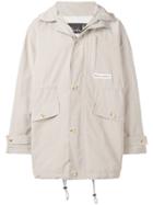 Martine Rose Hooded Padded Parka Jacket - Neutrals