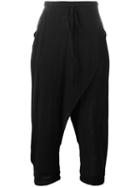 Lost & Found Ria Dunn Panelled Cropped Trousers, Women's, Size: Xs, Black, Silk/spandex/elastane