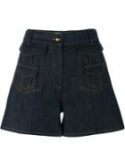 Valentino Denim Shorts, Women's, Size: 28, Blue, Cotton/spandex/elastane