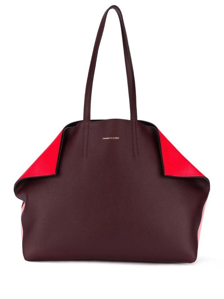 Alexander Mcqueen Butterfly Tote Bag - Red