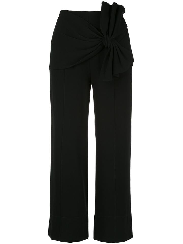 Cinq A Sept Connie Knot-detail Trousers - Black