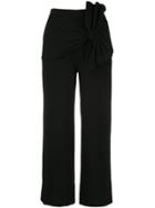 Cinq A Sept Connie Knot-detail Trousers - Black