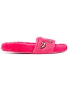 Valentino Valentino Garavani Glitter Lips Slides - Pink & Purple
