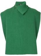 Raf Simons Knitted Vest - Green
