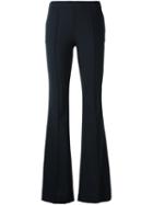 Erika Cavallini Flared Trousers, Women's, Size: 42, Black, Spandex/elastane/acetate/viscose/virgin Wool