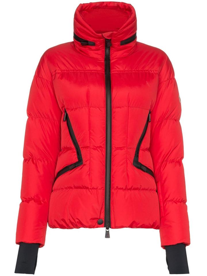 Moncler Grenoble Fitted Padded Jacket - Red