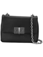 Tom Ford Double Chains Shoulder Bag, Women's, Black, Leather/sheep Skin/shearling/brass