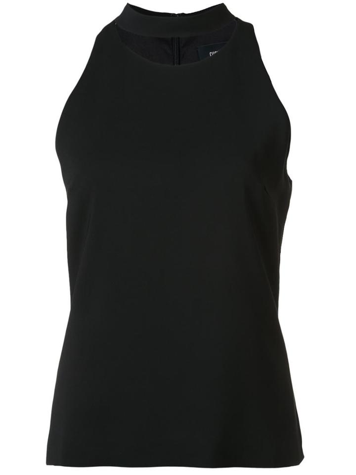 Cushnie Et Ochs Choker Tank Top, Women's, Size: 8, Black, Spandex/elastane/viscose