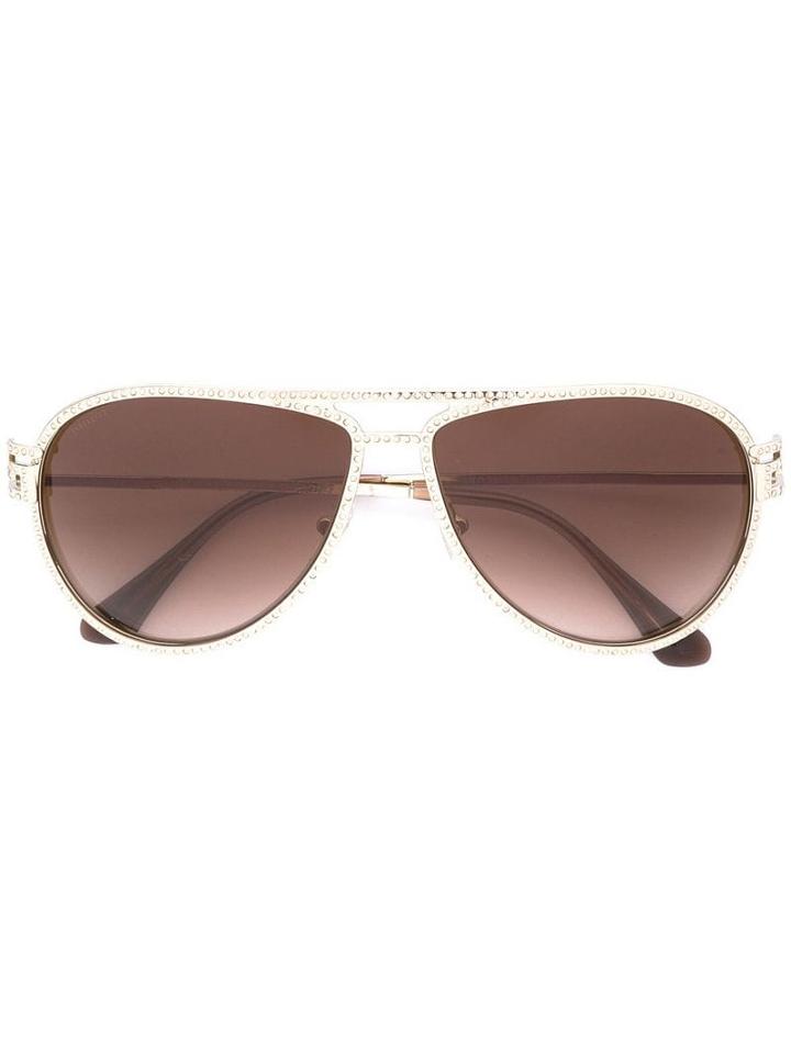 Versace Eyewear Greca Stars Sunglasses - Metallic