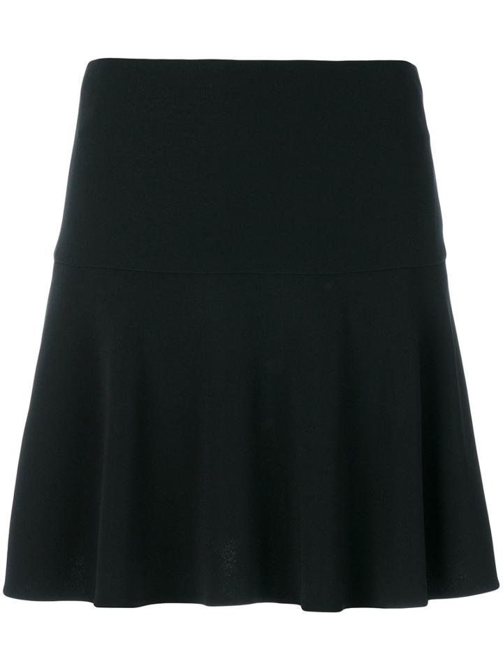 Red Valentino - Flippy Skater Skirt - Women - Polyester/spandex/elastane/acetate/viscose - 38, Black, Polyester/spandex/elastane/acetate/viscose