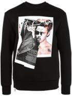 Neil Barrett Brad Bieber Sweatshirt, Men's, Size: Large, Black, Polyurethane/viscose