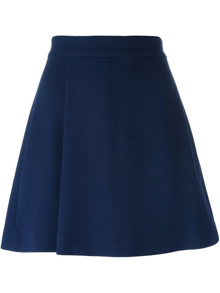 P.a.r.o.s.h. Short A-line Skirt, Women's, Size: Xs, Blue, Polyamide/spandex/elastane/wool