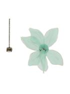 Forte Forte Corsage And Crystal Drop Earrings - Green