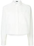 Jil Sander Navy Boxy Technical Shirt - White