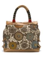 Xaa - Tote Bag - Women - Cotton/leather - One Size, Brown, Cotton/leather