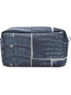 Luisa Cevese Riedizioni Patchwork Make-up Bag, Blue, Rubber