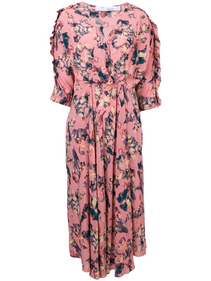 Iro Floral Print Midi Dress - Pink