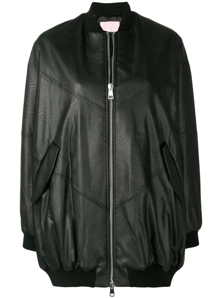 Giamba Zipped-up Bomber Jacket - Black