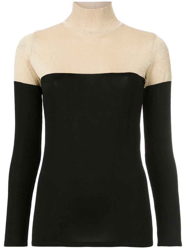 Reinaldo Lourenço Bicolour Knit Sweater - Metallic