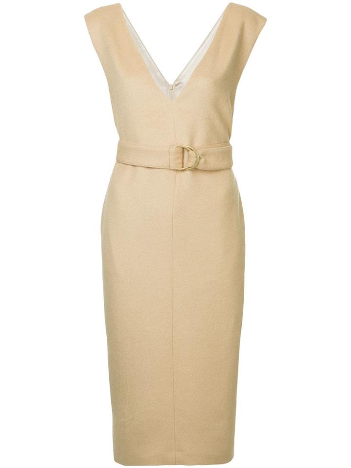 Ballsey Belted Midi Dress - Brown