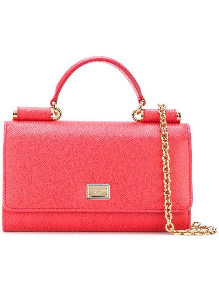 Dolce & Gabbana Mini Von Shoulder Bag - Pink & Purple
