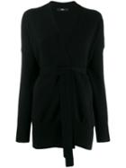 Steffen Schraut Belted Longline Cardigan - Black